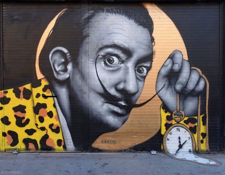 Портрет Сальвадора дали поп арт