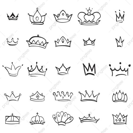 Корона рисунок простой