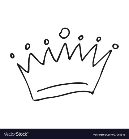 Корона нарисованная маркером