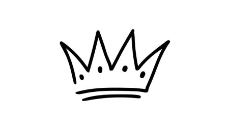 Нарисованная фломастером корона