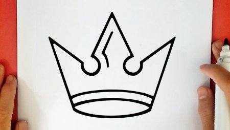 Корона рисунок маркером