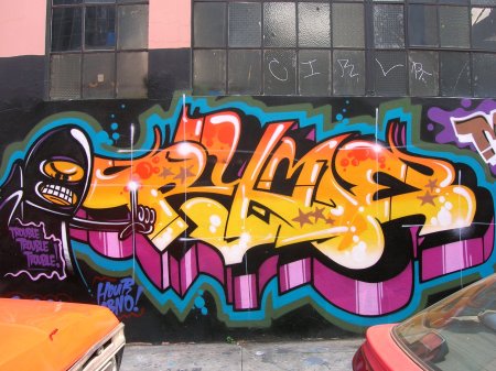 Bombing граффити