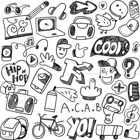 Маленькие рисунки граффити