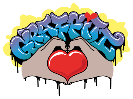 Сердечко в стиле граффити