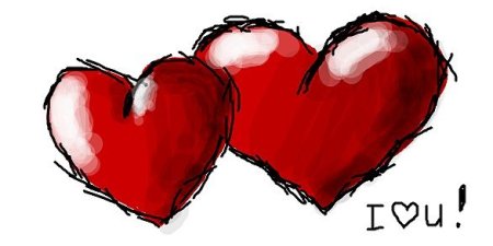 Граффити в виде сердца