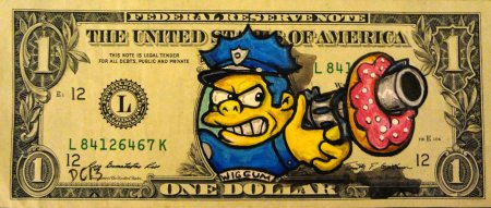 Разрисованный доллар