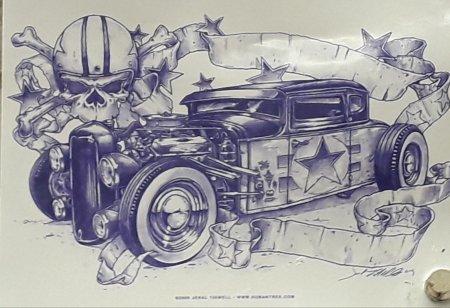 Тату автомобиль эскиз