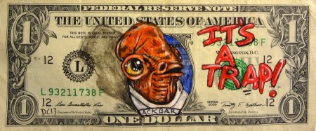 Разрисованный доллар