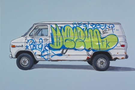 Граффити на фургоне