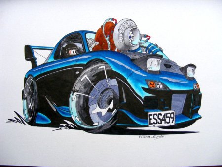 Арт машины Mazda RX-7