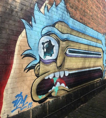 Морти мультик граффити