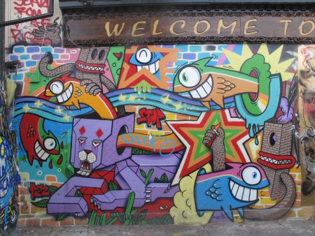 Граффити мультяшные