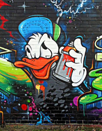 Дональд дак граффити арт