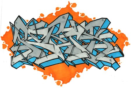 Скетчи граффити