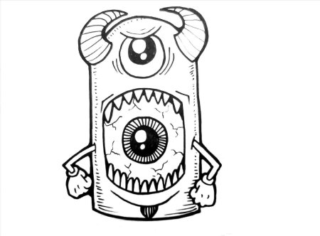 Эскиз глаз граффити