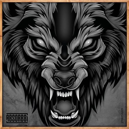 Голова оборотня тату