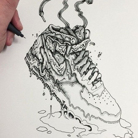 Кроссовок для скетчбука