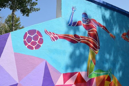 Граффити на спортивную тему