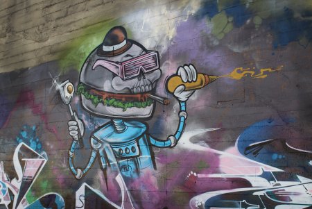 Граффити на спортивную тему