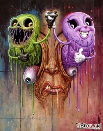 Раскраска в стиле граффити