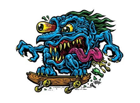 Череп маркером