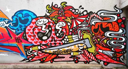 Обои в стиле граффити