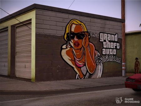Grand Theft auto San Andreas граффити