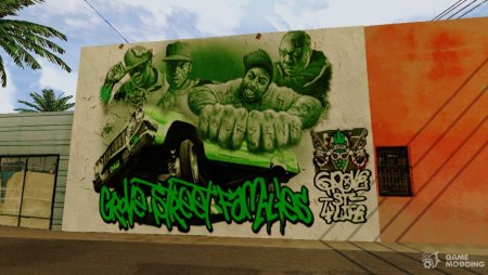 GTA San Andreas Grove Street граффити