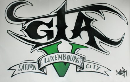 GTA 5 рисунок логотипа
