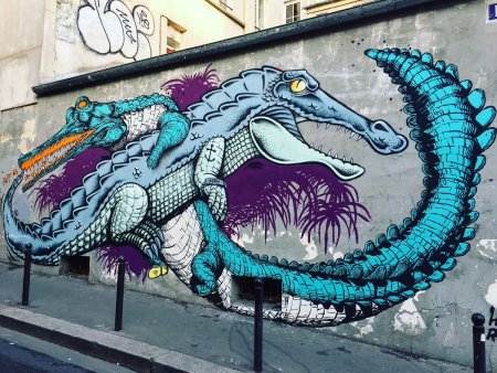 Маска крокодила арт