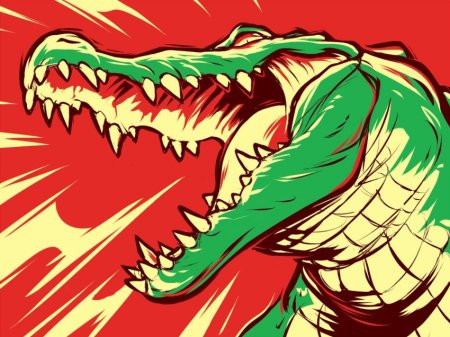 Крокодильчик в очках