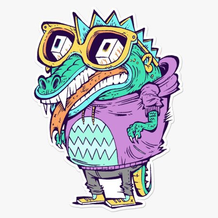 Крокодил Маскот лого