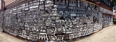 Стена исписанная граффити