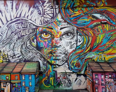 Современные картины граффити