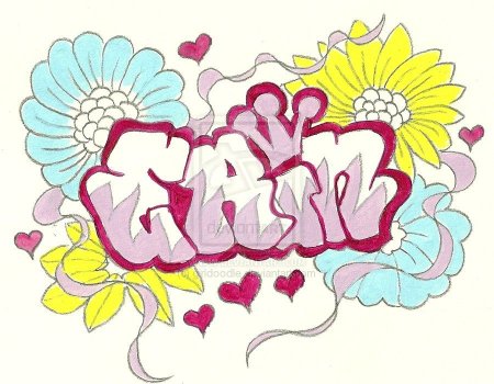 Граффити имя Карина