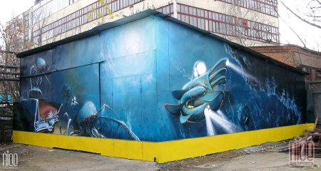 Разрисовать стену в гараже