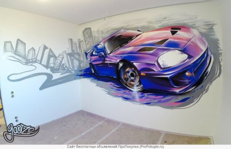 Рисунки автомобилей граффити