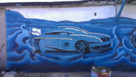 Стрит арт авто