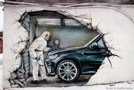 Граффити на СТО