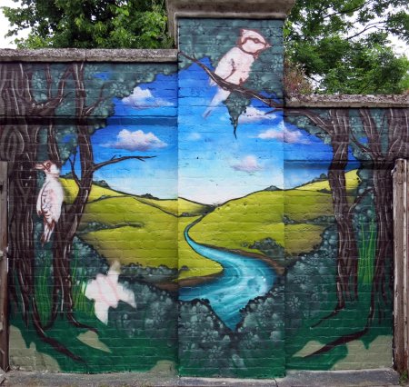 Пейзаж с забором