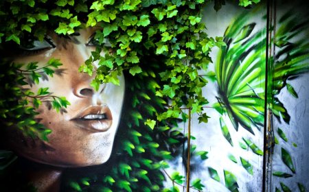 Картины граффити природа