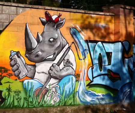 Граффити рисунки на заборе