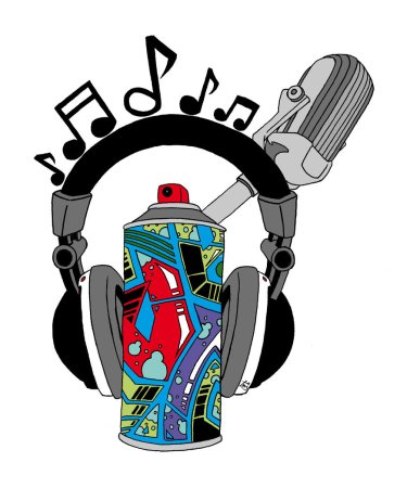 Наклейки в стиле хип хоп