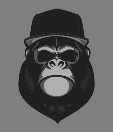 Горилла в кепке