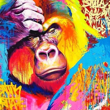 Обезьяна арт
