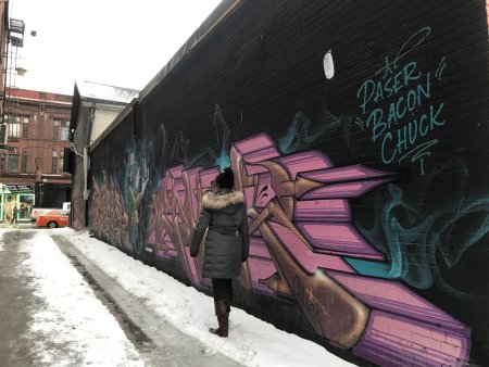 Стрит арт зимой