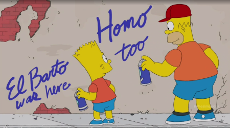 Барт симпсон граффити