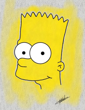 Барт симпсон с баллончиком