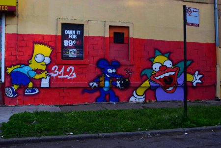 Барт симпсон с баллончиком