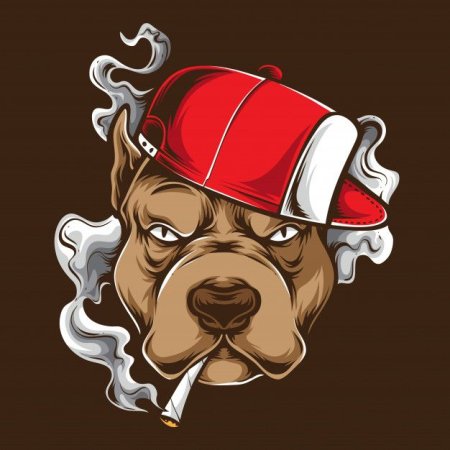 Питбуль мультяшный